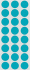 ChromaLabel 0.50 Inch Round Removable Color Code Dot Stickers, 1200 Pack, Teal