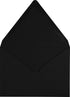 LUXPaper 4Bar A1 Contour Flap Invitation Envelopes | 3 5/8" x 5 1/8" | Black Linen | 80lb. Text | 50 Qty by LUXPaper