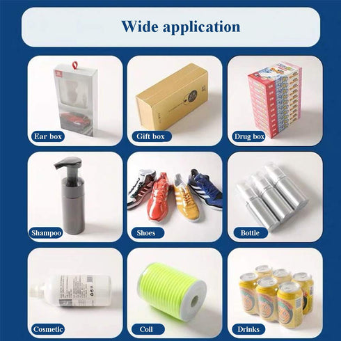 Shrink Wrap Bags - 100 Packs of Heat Shrink Wrap PVC Material, 8 x 10 Inches (Blue)
