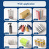 Shrink Wrap Bags - 100 Packs of Heat Shrink Wrap PVC Material, 8 x 10 Inches (Blue)