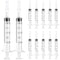 24 Pack 2.5ml Plastic Syringe with Cap, Sterile Individually Sealed for Labs and Pets