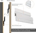 (4inch-8Pairs) French Cleat Picture Hanger, Aluminum Z Hanger Interlocking Wall Mounting Bracket Hardware Kit Z Clips