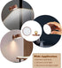 1-Pack 360 Dimmable LANDGOO Wood Wall Sconce, Sapele Wood Magnetic Rotatable Cordless Bedside Lamp, Rechargeable & LED
