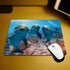 Cute Dolphins Gaming Mouse Pad, Underwater Diving Scuba Non-Slip Rubber Mousepad for Computers and Laptops
