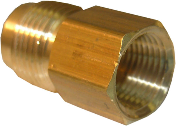 LASCO 17-4653 5/8-Inch Flare by 3/8-Inch Female Pipe Thread Brass Adapter