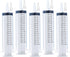 5 Pack 150ml Reusable Plastic Syringe, Individually Packaged for Scientific Labs and Dispensing