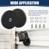 D66 2Pack Rubber Coated Magnets, Neodymium Magnet Base Mount with Rubber Coating Anti Scratch Magnetic Base with Female