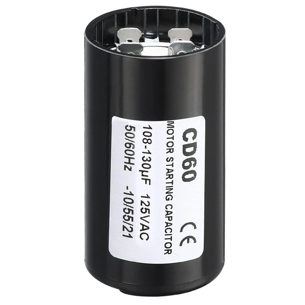 PATIKIL Motor Start Capacitor 108-130uF/Mfd 125V 50/60Hz CD60 for Electric Motor Starting