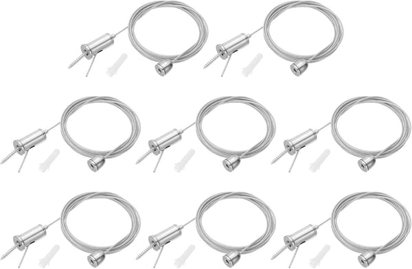 PATIKIL Ceiling Hanging Wire Cable Kit, 2m/6.6ft 8 Set Adjustable Light Suspend