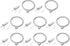PATIKIL Ceiling Hanging Wire Cable Kit, 2m/6.6ft 8 Set Adjustable Light Suspend