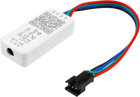 RGBZONE Bluetooth LED Controller, SP110E Pixel LED Light Strips Controller, Smart APP