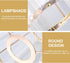 DOITOOL Small Crystal Lamp Shade for Ceiling Light, Wall Lamp, Chandelier - Vintage Golden Pendant Lichtabdeckung