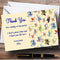 The Card Zoo Vintage Tea Party Thank You Cards Cream Blue Personalized Party Thank You