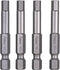Mayhew Tools 19462-4 4-Pack Metric Hex Power Bit, 5mm x 2"