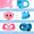 Firesara Training Grips, Original Owl Three Fingers Fixed Pencil Correction Grips for Kids Handwriting Posture (6PCS)