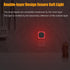 YUNLEX 4 Pack 0% 3-Level Red Night Light with Dusk to Dawn Sensor, Eye-Care Reflected Glow, Blue Light True Red LED