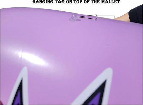 (36") Hammer Colorful Jumbo Bang Mallet Inflate Pink, Blue, Purple and Green Colors Available. Inflatable Big Bopper