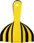 Bates Plastic Putty Knife Set, 6 Pack, Black & Yellow Plastic Scraper Tool for Painting and Spackling