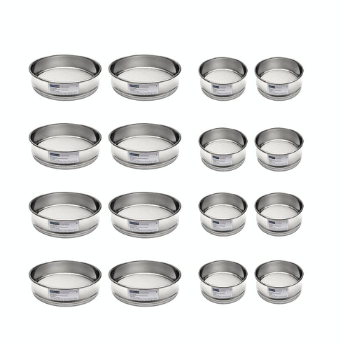 Lab Sieves 1000 Mesh, Economy Test Sieve #1000 Mesh, 8'' Diameter, 304 Stainless Steel Wire Cloth