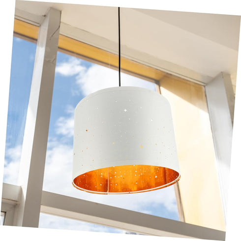 CHILDWEET Household Light Cover Compact Fabric Lamp Shade for Table Floor Lamps Simple Design Frame for Bedroom Living
