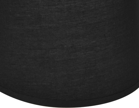 2Pcs E14 European Style Indoor Lampshades for Table Lamp Fabric Lampshade for Chandelier Floor Lamp(Black)
