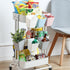 SEIWEI 4X Hanging Cup Holders, Multipurpose Rolling Cart/Pegboard Accessories for Art & Craft Supplies, Space Saving