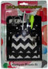 6 Piece Protective Lab Coat Pocket Organizer Kit - Popular Black and White Chevron Pattern