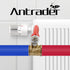 Antrader 4 Pcs Mini Shut Off Switch Forged Brass Ball Valve, 1/4" Hose Barb x 1/4" Hose Barb, 180 Degree Handle