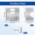 6 PCS Hinge Repair Kit Plate for Cabinet Hinges Repair Fixing Plates Stainless Steel Cabinet Hinge Repair Plate with Mounting Screw Hinge Repair Replacement Kit for Cupboard