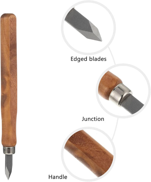 DOITOOL 5pcs Marking Knife Woodworking - Thin Blade Dual Bevel Scribe Tool for Wood Marking and Carving