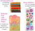 Kids Clipboard Storage Case – Cute Butterfly Design Pink Clip Board with 12 Erasable Colored Pencils, Pad, Stickers