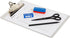 Saunders Aluminum Round Corner Clipboards - 8 1/2" x 12", 1" Clip Capacity, Clamp, Silver - 1 Each