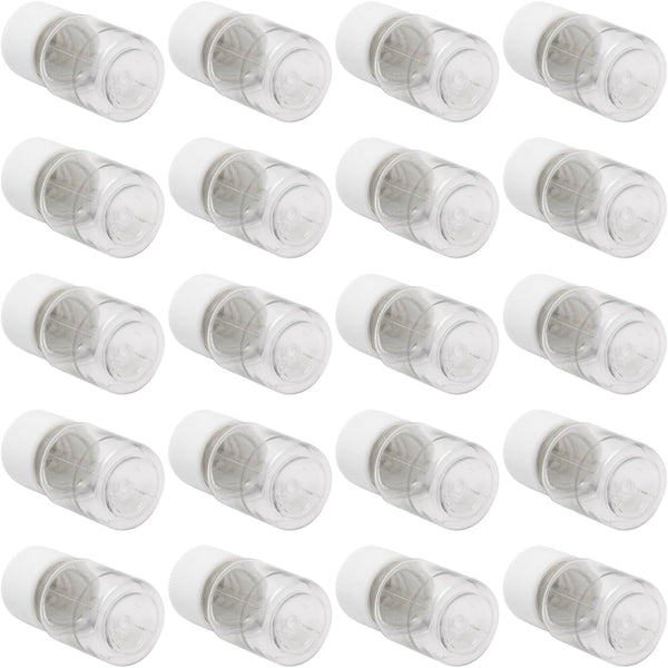 Othmro 100Pcs 5ml Plastic Bottles, Wide Mouth Laboratory Reagent Polyethylene Bottle for Food Store, Transparent Liquid