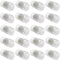 Othmro 100Pcs 5ml Plastic Bottles, Wide Mouth Laboratory Reagent Polyethylene Bottle for Food Store, Transparent Liquid