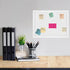 TORASO Cork Board Bulletin Board, 17“x23" White Pin Board for Office, School, Home with Pins and Screws