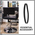 2pcs SEWACC Salon Chair Rubber Base Gasket Non-Slip Styling Chair Ring Gasket Floor Protection Mat for Salon Equipment