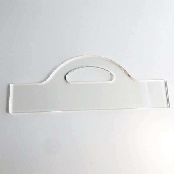 Charcuterie Board Handle Template, Clear Acrylic Woodworking Router Template, Eighth Sunrise