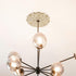 12 Inch Decorative Ceiling Medallion Round Base Ceiling Light Medallion with Artistic Floral Corner Design for Living