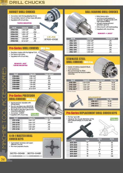 HHIP 3700-0149 Morse Taper Arbor - MT2 to JT3 Arbor Taper to Chuck
