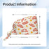 Nurse Scrub Cap Men Women with Buttons - Cartoon Bacon Egg Print Soft Comfy Surgical Cap, Adjustable Tie Back Scrub