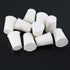 10 Pcs 2# White Solid Rubber Stoppers Tapered Lab Plugs, Dia. 20mm x Dia. 15mm - Height 26mm