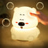 TTBDDDYH 7-Color LED Little Bear Night Lamp, Cute Animal Silicone Nursery Night Light with USB Charging Port Table Lamp