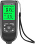 Paint Thickness Gauge: Digital Meter Probe with Zero Calibration and LCD Display for Car Coating (Black)