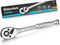 DURATECH 3/8-Inch Drive Ratchet, Quick-Release Wrench, 72-Tooth Reversible Switch, Alloy Steel