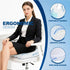 Elif Home Goods Tailbone, Bamboo Seat Cushion Pillow for Office Chair - Memory Foam Pad for Sciatica, Lower Back Pain