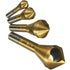 KEWAYO 4pcs Titanium Coated Countersink Chamfer Tool Set, Metal Wood Drill Bits for Deburring