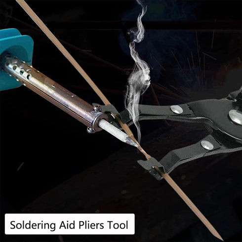 KIMISS Electrical Disconnect Pliers, Metal Soldering Plier Multi Function Wire Welding Clamp for Automobile Repair