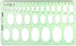 uxcell Geometric Drawing Template, Oval Style Measuring Ruler 20cm for Engineering Drafting