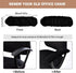 SARAFLORA Stretchable Office Chair-Arm Cover, Stain Resistant Spandex Slipcover for Desk Chairs Arm, Black