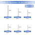 Cotter Pin Assortment, 400PCS Hairpin Cotter Pins, Split Pin Fastener Clips, Straight Hairpins, Holds Pins or Castle Nuts in Place (Zinc Plated Steel)
